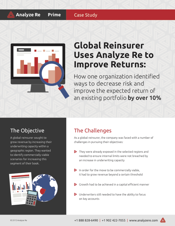 global reinsurer uses analyze02re to improve returns
